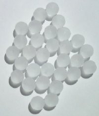 25 10mm Transparent Matte Crystal Round Beads